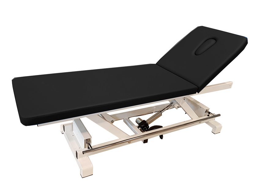 Elektriski regulējamas, Electric HEIGHT ADJUSTABLE TREATMENT TABLE with footbar - black