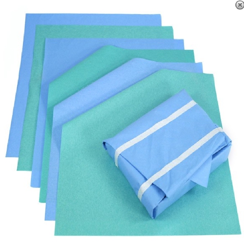 Kreppapīrs, Interleaved SUPASPUN -SUPADRAPE. Blue SMS - Green Supadrape