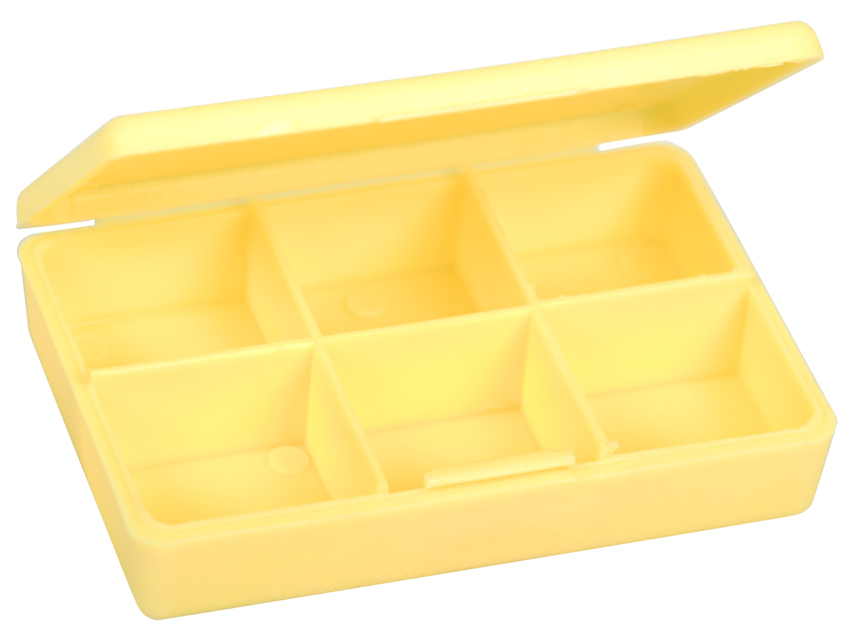 Tabletēm, 9 DAILY HANDY PILL BOX - yellow