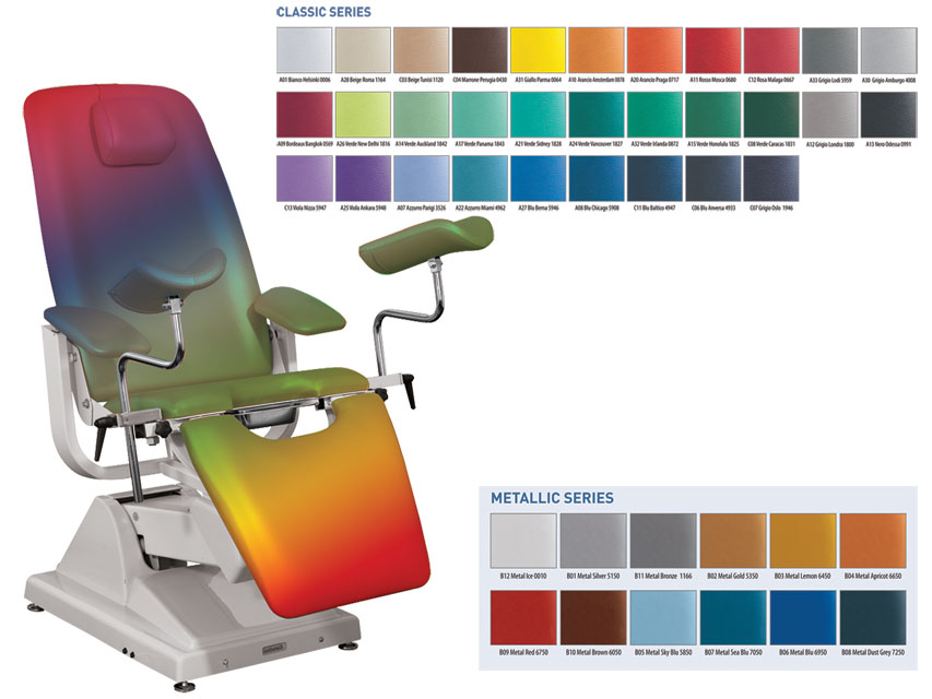 Elektriski regulējami ginekoloģiskie krēsli, Gynex PROFESSIONAL CHAIR - colour on request