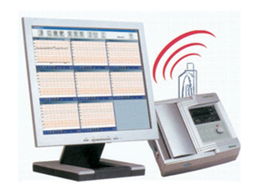 Embrionālie monitori - kardiotokogrāfi, Wireless CENTRAL STATION for 16 Foetal monitor (PC plus monitor plus SW plus connec.)