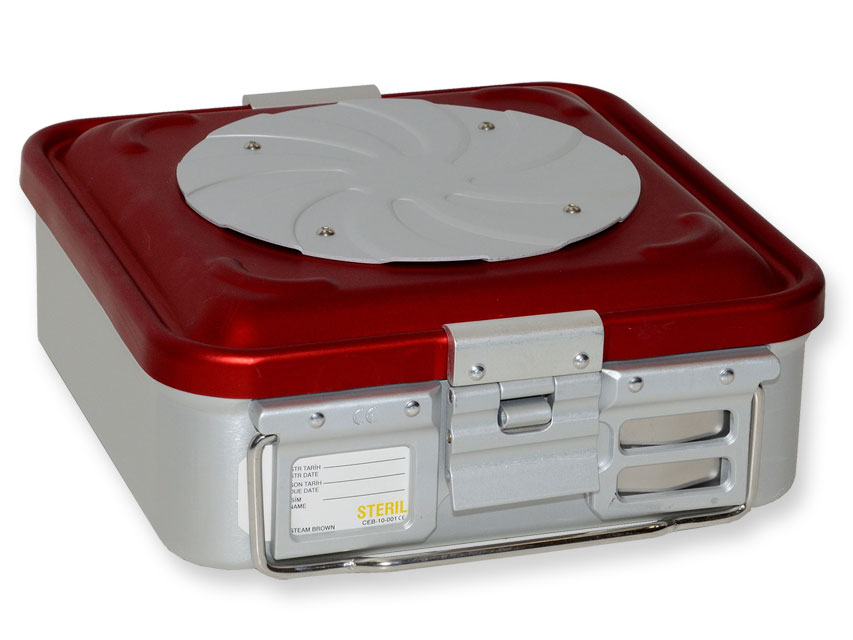 KONTEINERS AR VĀRSTU – MAZS – SARKANS