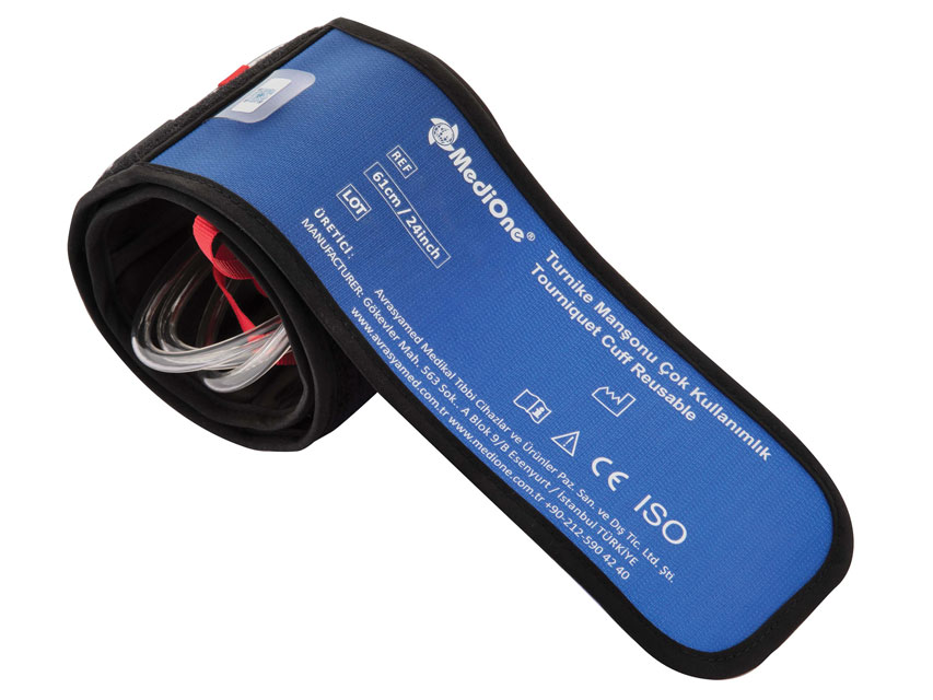 ATKĀRTOTI LIETOJAMA VIENKAMERU MANŽETE 24 61X10.2 CM - PIEAUGUŠA ROKA L / PIEAUGUŠA KĀJA, PLĀNA - PĒC IZVĒLES