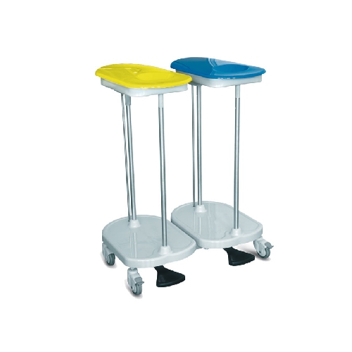 BAG HOLDER TROLLEY FOOT OPERATED - 2 BAGS