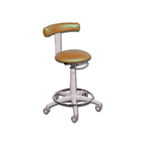 STOOL WITH RING - ORANGE