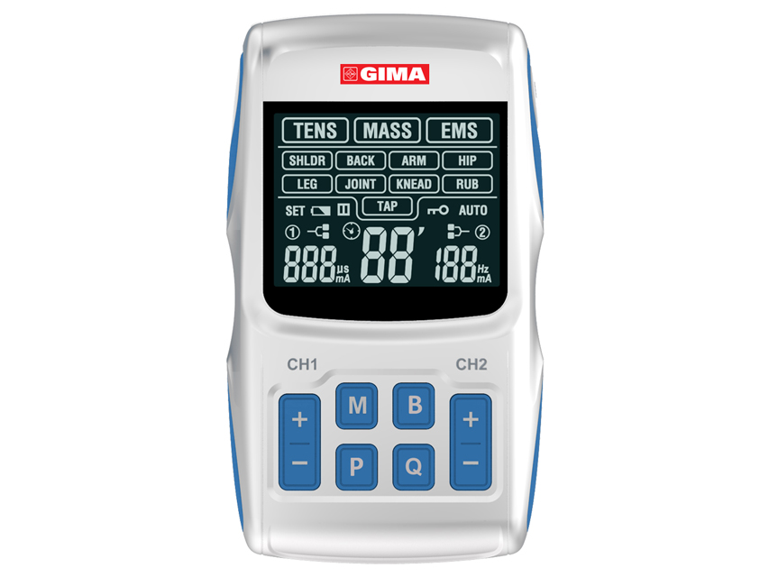 GIMA-THER TENS/EMS - 2 CHANNELS - 36 PROGRAMMES