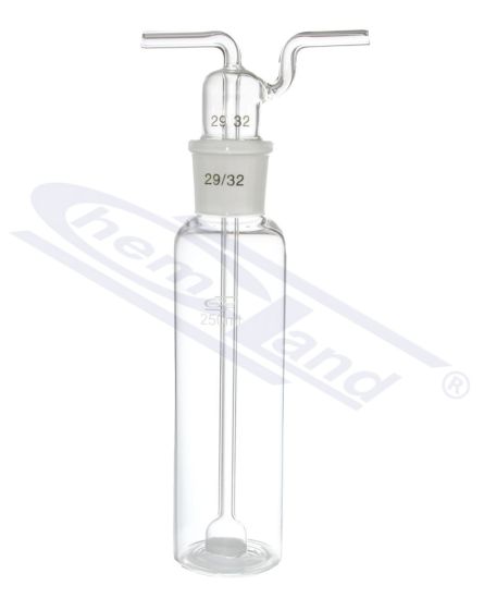 GĀZES MAZGĀŠANAS PUDELE, DRECHSEL BEZ PAMATNES, AR SAĶEPINĀTU DISKU