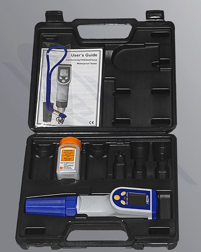 ŪDENSIZTURĪGS DAUDZFUNKCIONĀLS PILDSPALVAS TIPA MĒRĪTĀJA VADĪTSPĒJAS/SĀLUMA/TEMPERATŪRAS/TDS AND TESTERIS