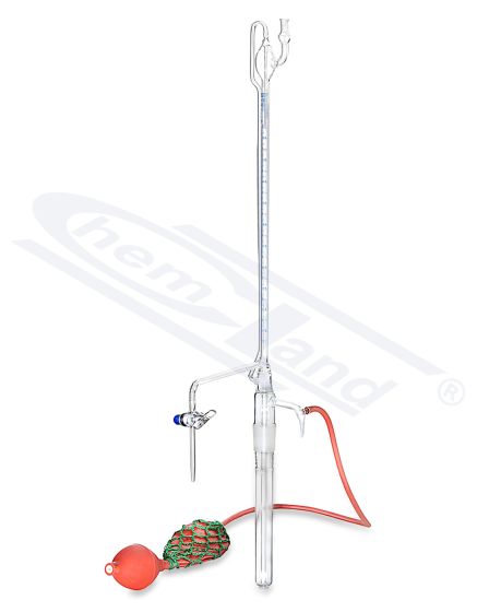 BURETES PĒC PELLET, CHEMLAND NEW LINE, STIKLA AIZBĀZNI, AR SLOKSNI UN GUMIJAS SPULDZĪTI TĪKLĀ, KOMPLEKTĀ.