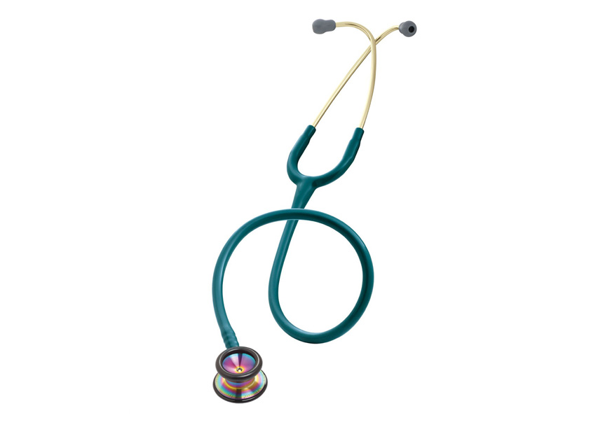 Pediatriskais fonendoskops Littmann Classic II, karību zils ar varavīksnes apdari