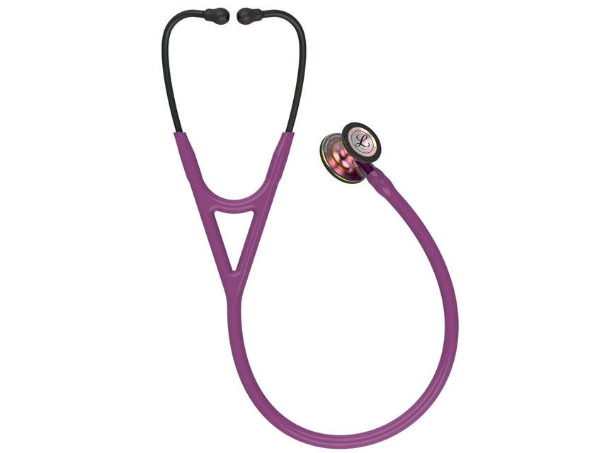 Fonendoskops Littmann Cardiology IV, plūmju apdare, varavīksnes apdare