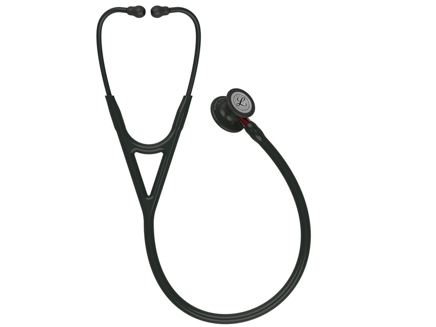 Littmann Cardiology IV.6200.melns.melna apdare.sarkans kāts