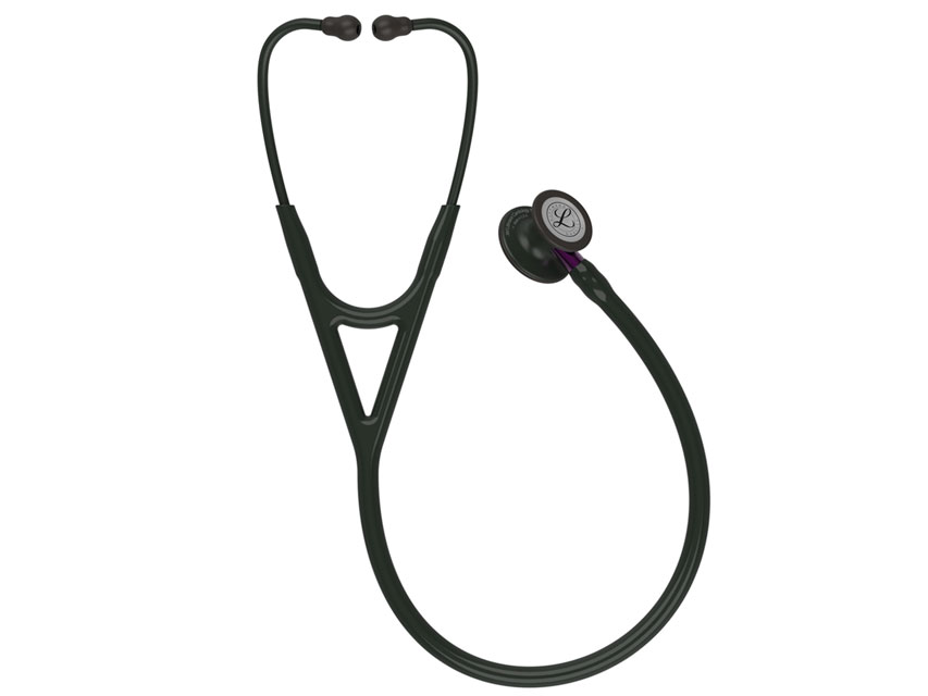 Littmann Cardiology IV.6203.Melns.Melna apdare.Violets stienis