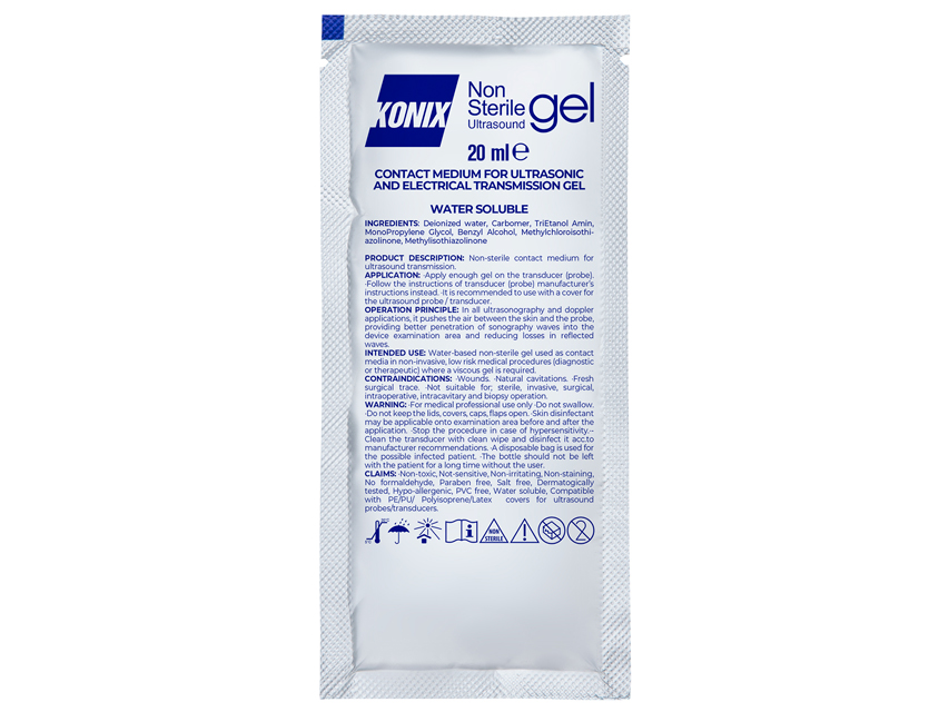 Ultrasonogrāfijas gēls 20 ml.Caurspīdīgs N200