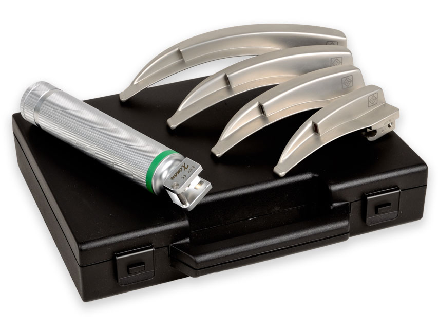 Laringoskopa komplekts maxlite f.o. 4 asmeņi