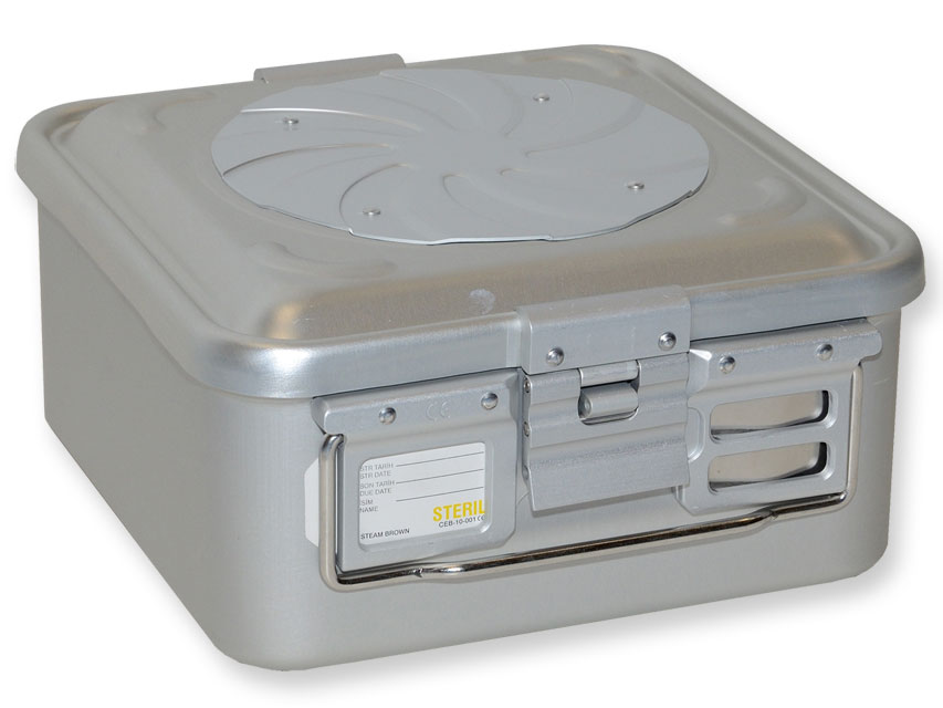 Konteineris ar vārsti-mazs h 135 mm-pelēks