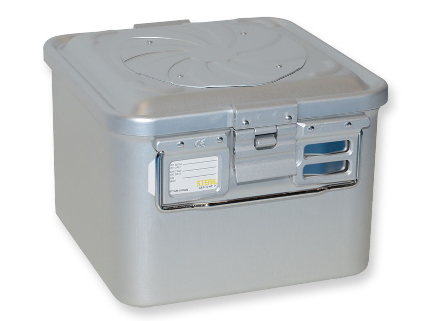 Konteineris ar vārstu-mazs h 200 mm-pelēks