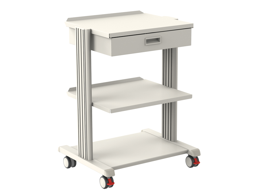 SMART CART 2 plaukti 50x42 cm un pamatne un atvilktne N1