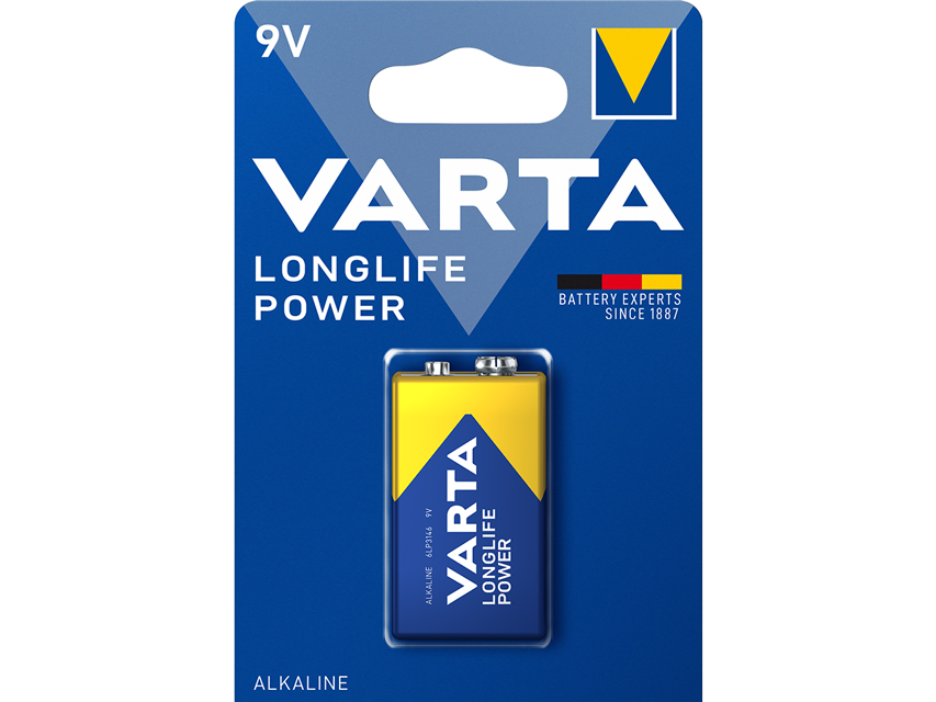 VARTA alkalīnās baterijas - 9V