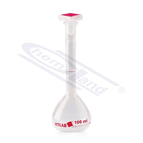 Mērkolba, PMP, ar aizbāzni,250mL, A klase