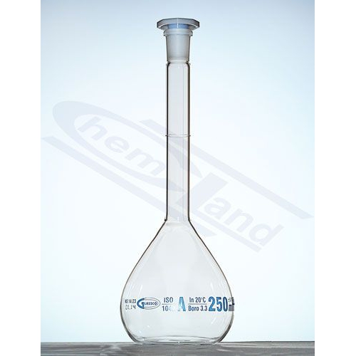 Mērkolba, 2000 mL, A klase, NS 29/32, ar stikla aizbāzni