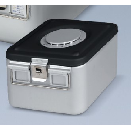 Alumīnija konteineris ar 1 vārstu 30x27x11 melns