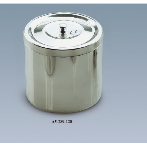 Nerūsējošā tērauda uzglabāšanas burka Ø 120x120 h mm