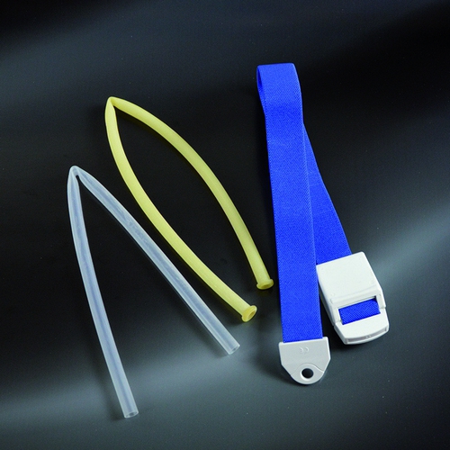 260857 Žņaugs ar plastmasas aizdari, zils, garums 450 mm