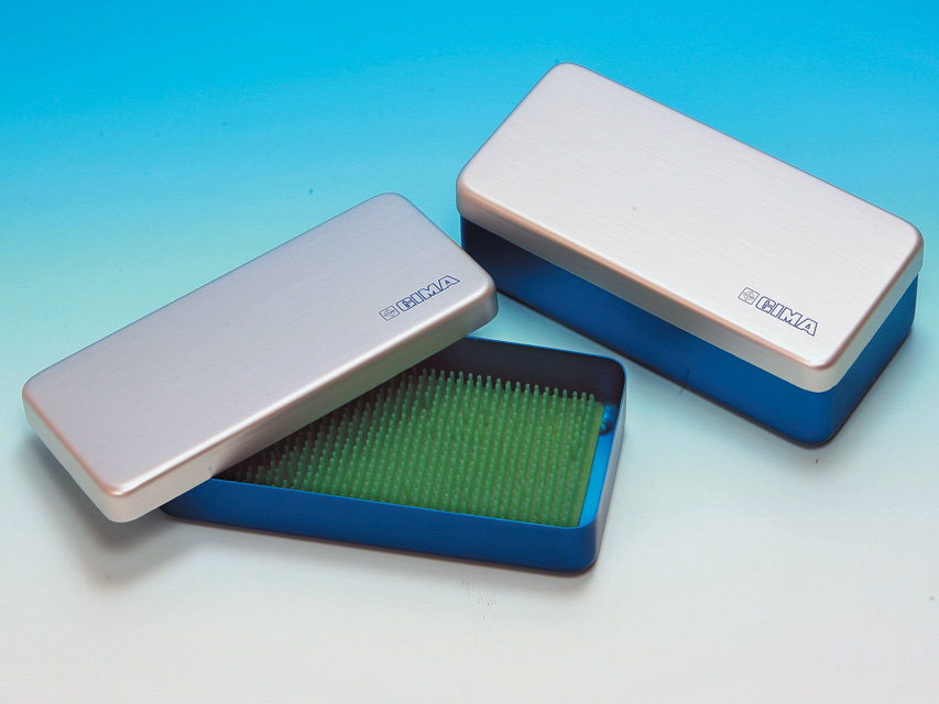 Alumīnija instrumentu sterilizācijas trauks ar vāku, 17.5x7.6x2cm