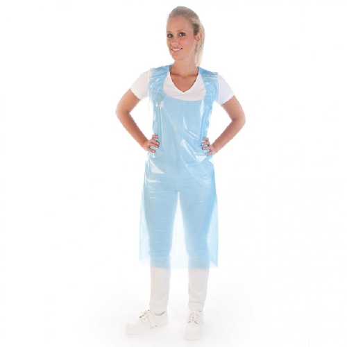 PE priekšauti aizsienami rullī 35 my, 125 x 70 cm, zili, N500 (10x50)