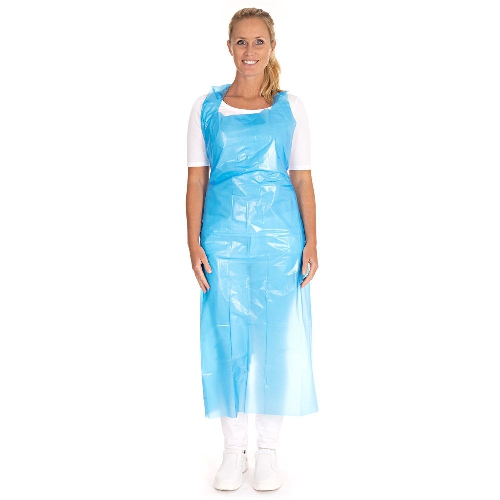 PE priekšauti aizsienami 33 mkm. 125 x 75 cm. zili. N50 1 iepak.