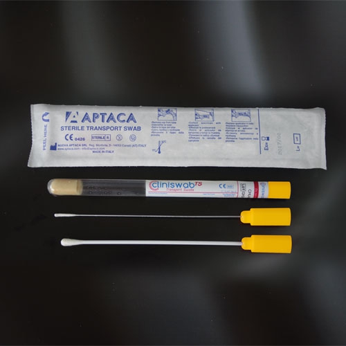 chlamidya recovery and transport swabs- in 12x150 sterile tubes. flexible twisted aluminium stick - ind. wrapped250pcs