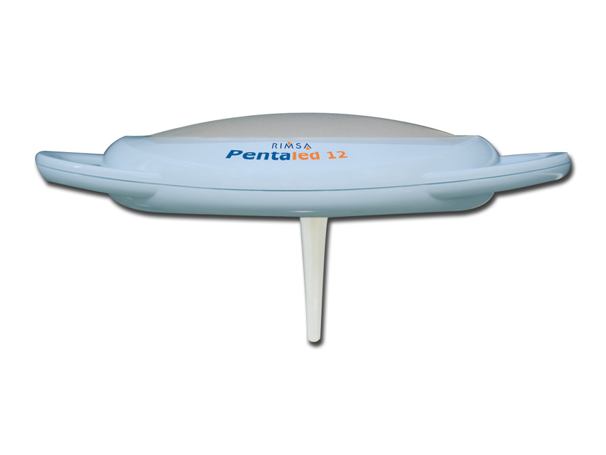 Pentaled 12 LED lampa.Dubulta, stiprināma pie griestiem