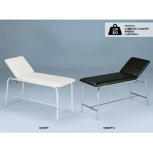 Izmeklēšanas kušete 2-sekciju, emaljēta 180x60x78cm baltā krāsā