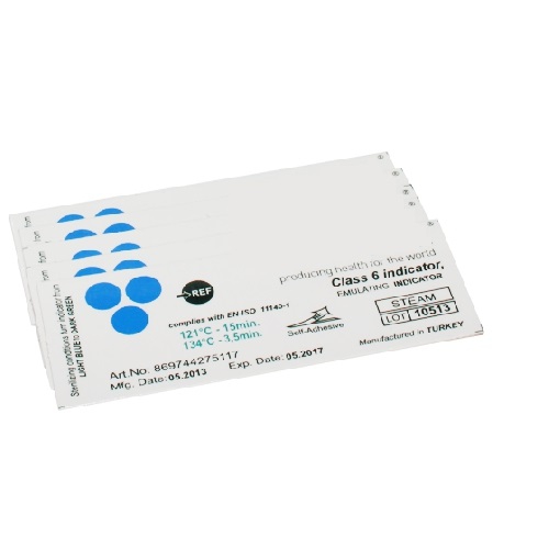 Indikatoru stripi autoklāvam, pašlīpošie, 6 klase, N250