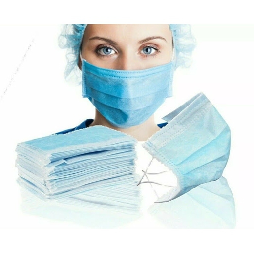 Sejas maskas zilas ar gumijām N50