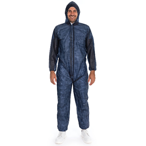 Pp kombinezoni, ar kapuci, īpaši izturīgs, zils, XL N1 (min. 50 gb.)
