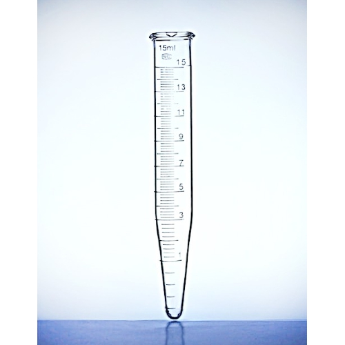 Centrifūgas stobri. Graduēti, tilpums 15 ml, koniska pamatne