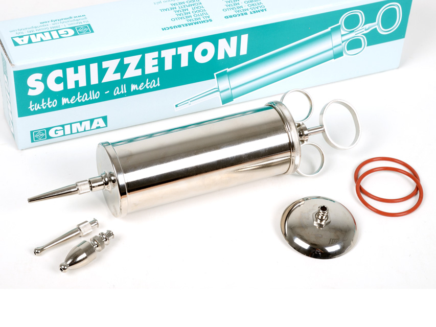 Schimmelbusch 200 cc.Metāla šļirce