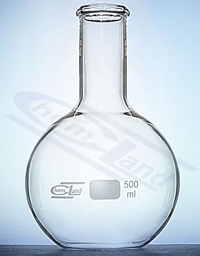 Kolba ar plakanu dibenu, šaurs kakls 05000ml CHEMLAND