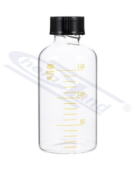 pudele ar skrūvējamu vāciņu un graduāciju 050ml BORO 3,3