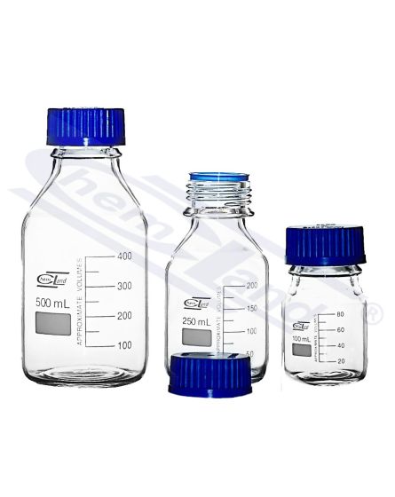 pudele ar skrūvējamu vāciņu BORO 3.3 GL45 00500ml CHEMLAND