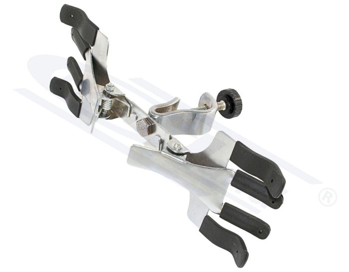 dubultā skava biretēm ar bosshead, melna