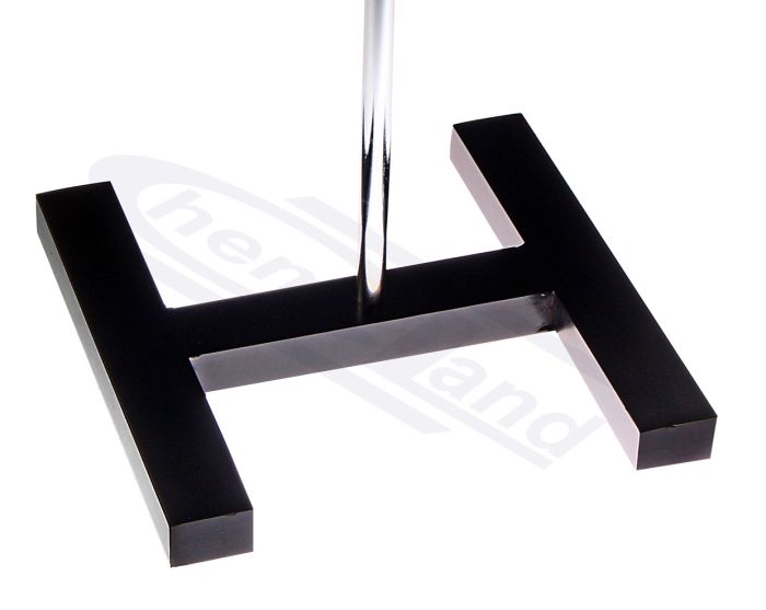retortu statīva H formas pamatne 200x200