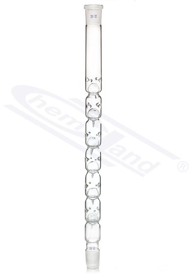 Kolonna Vigreux modelis 1100 garums 400mm 2 x 29/32 CHEMLAND