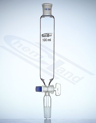 piltuve cilindriska 0500ml stikla aizbīdnis NS 14/23