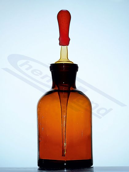 pilienu pudeli ar pipeti. 100 ml dzintara krāsas