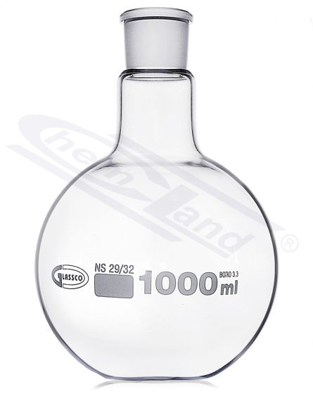 Kolba ar plakanu dibenu ISO 00050ml malta 24/29 GLASSCO