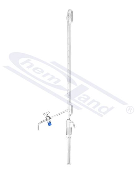 automātiskā birete saskaņā ar Pellet CZECH 1xstopcock PTFE Schellbach sloksne 50 klase AS 0,1