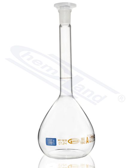 INDIVIDUĀLI SERTIFICĒTA BRONZAS FLASKA A KLASE 0500ml WS 19/26 GLASSCO